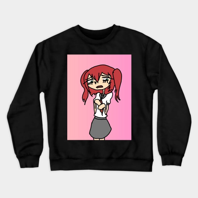 Ruby Kurosawa; Pink BG Crewneck Sweatshirt by nhitori